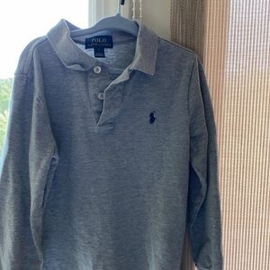 Long sleeve polo shirt